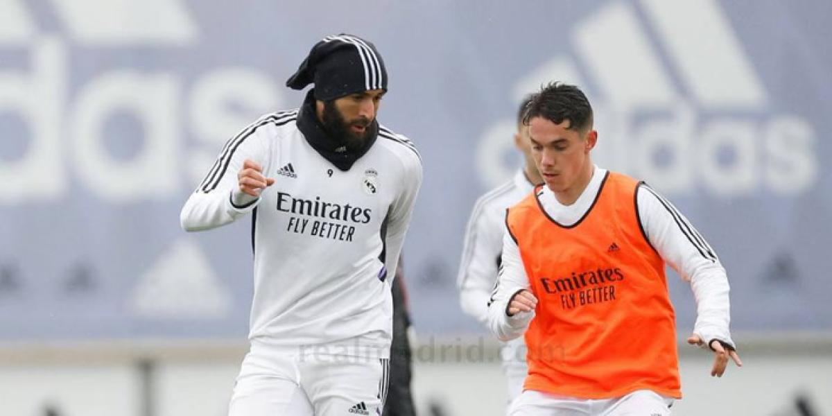 El Castilla, protagonista en el entrenamiento del Real Madrid
