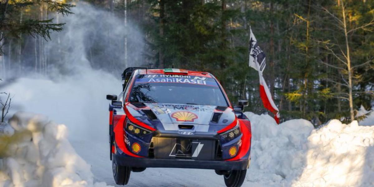 Craig Breen, durante el último Rally de Suecia