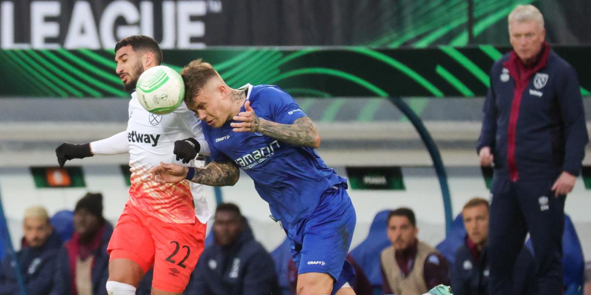 1-1: La racha de triunfos del West Ham acaba contra el Gante