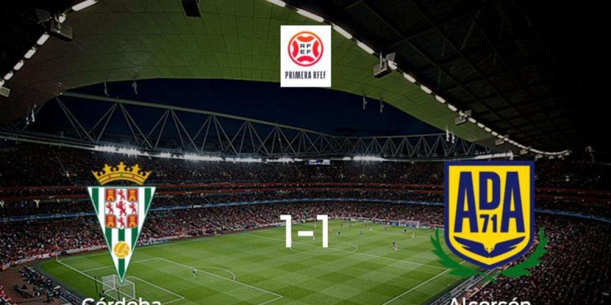 Reparto de puntos en el Municipal Nuevo Arcángel: Córdoba 1-1 Alcorcón