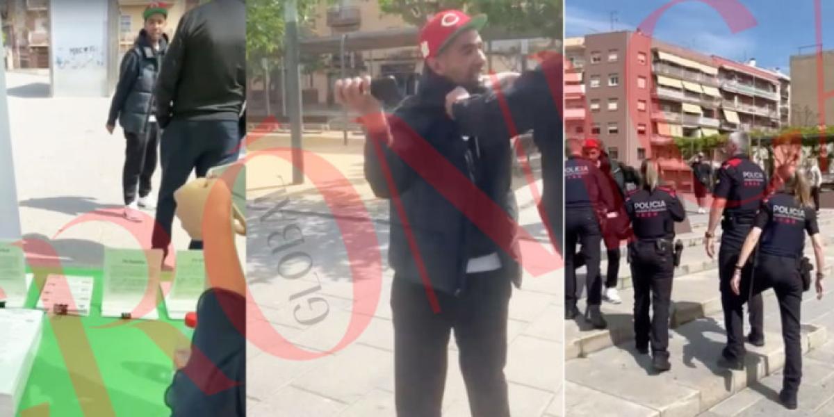 El padre de Lamine Yamal se las tiene con un stand electoral de Vox en Mataró