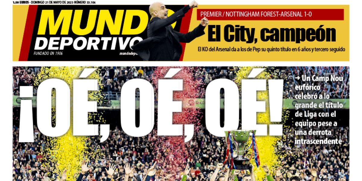 Portada de Mundo Deportivo del domingo 21 de mayo de 2023