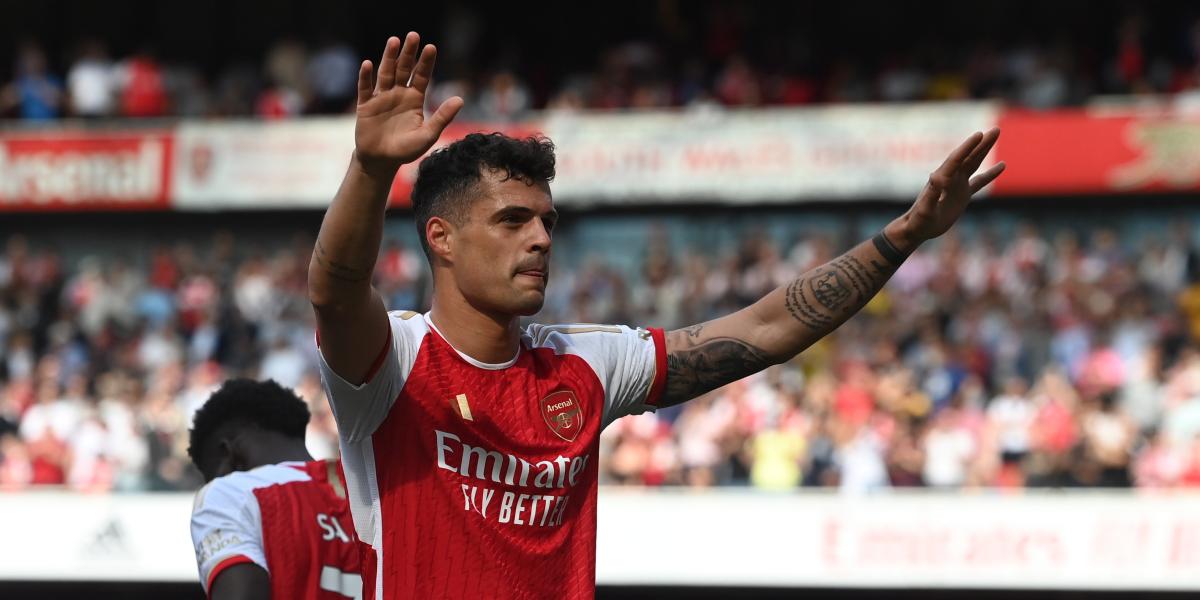 Xhaka se despide del Arsenal con un doblete