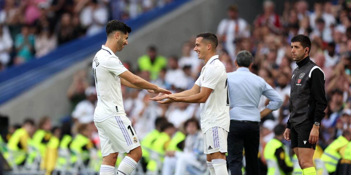 Asensio se da un homenaje en el césped del Bernabéu