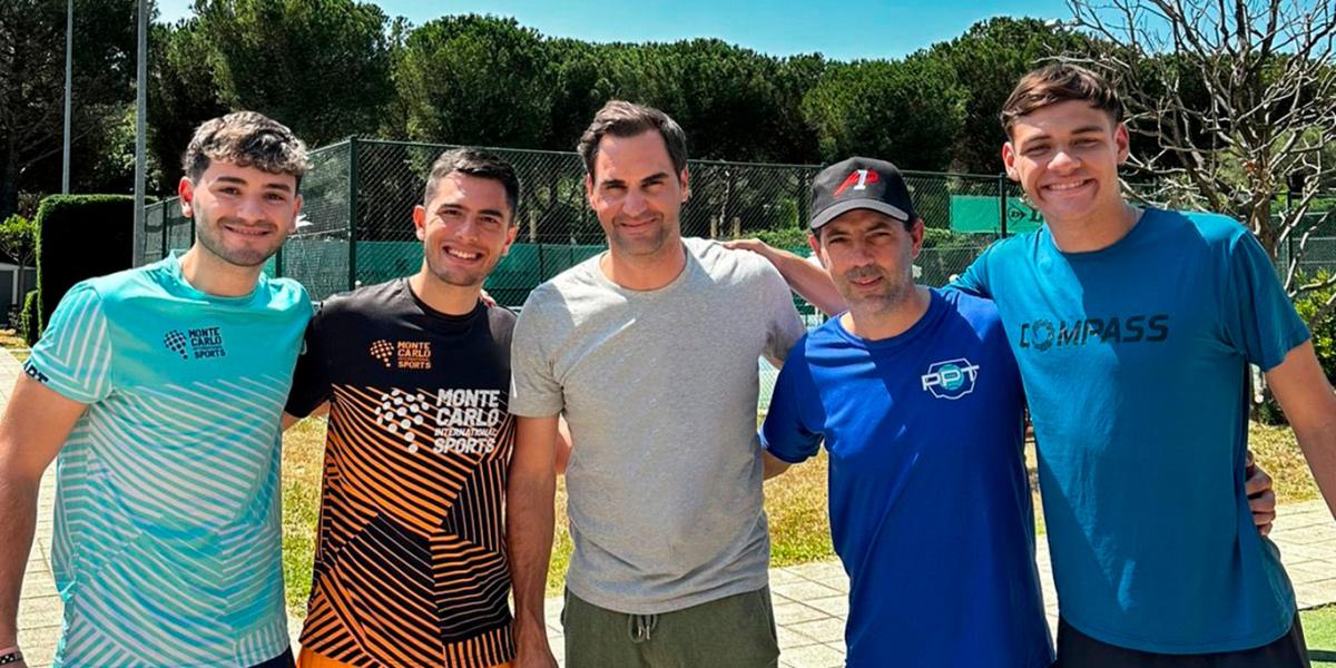 Federer, consuelo de leyenda para los números uno de A1 Pádel