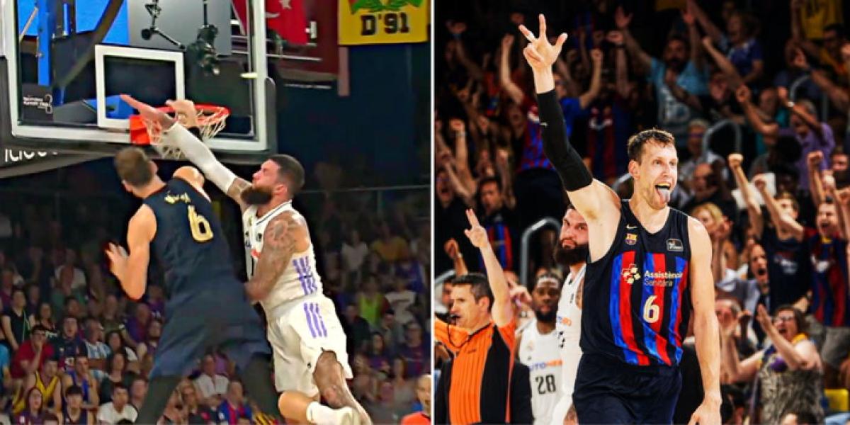 El show de Vesely ante el Madrid: megapóster a Poirier y ¡triplazo antes del descanso!