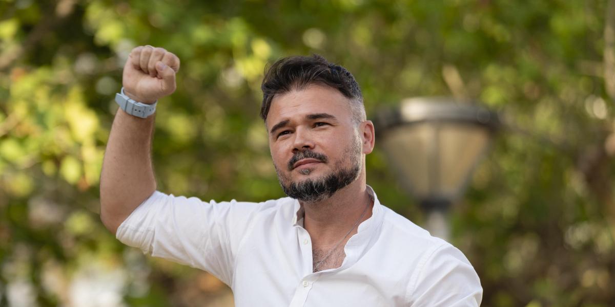 A Gabriel Rufián le llueven los me gusta por hablar así de la última baja sorpresa de Podemos