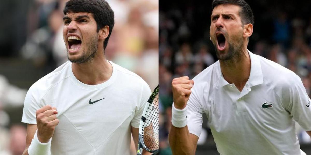 Alcaraz reta hoy a la leyenda Djokovic en una final de Wimbledon con épica