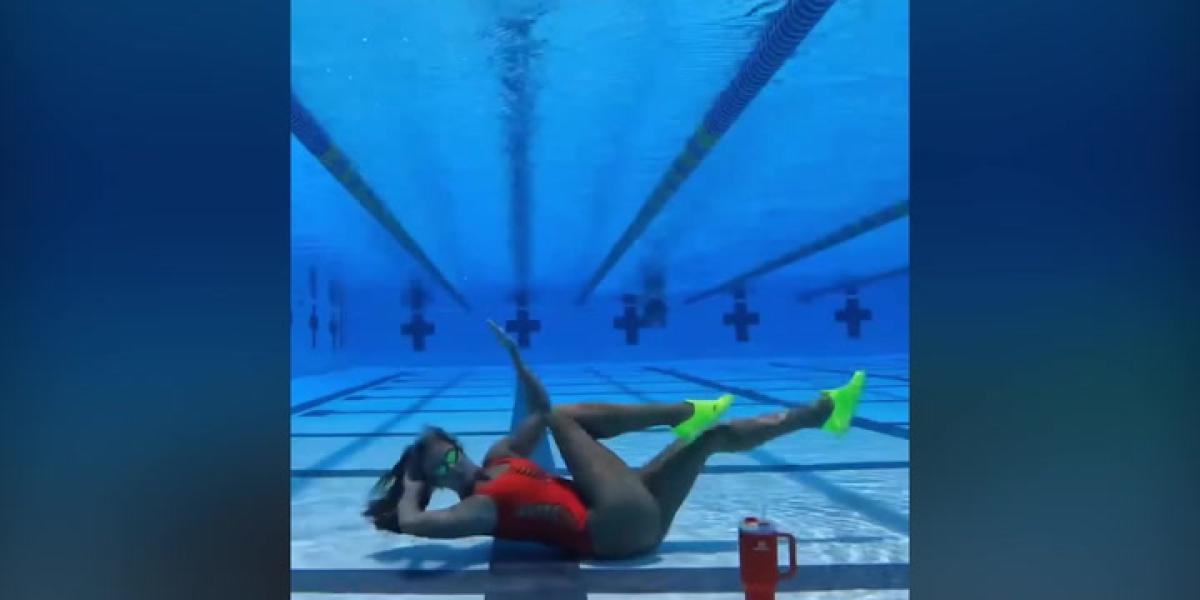 Aquagym bajo el agua