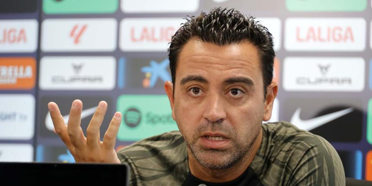 La rueda de prensa de Xavi, en directo