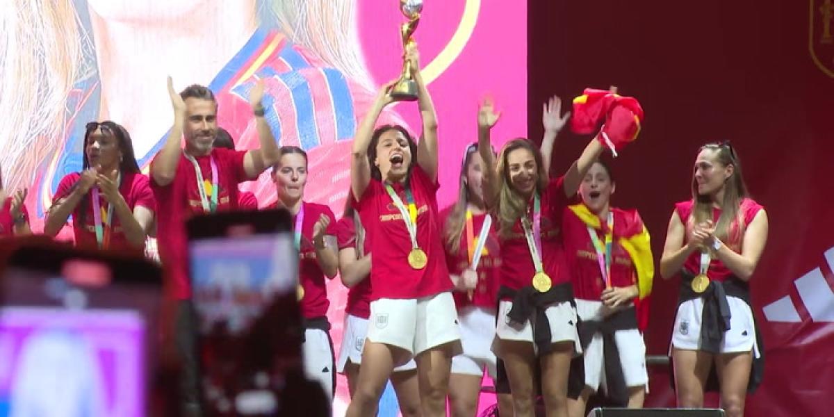 Así fue la fiesta de celebración del Mundial logrado por España