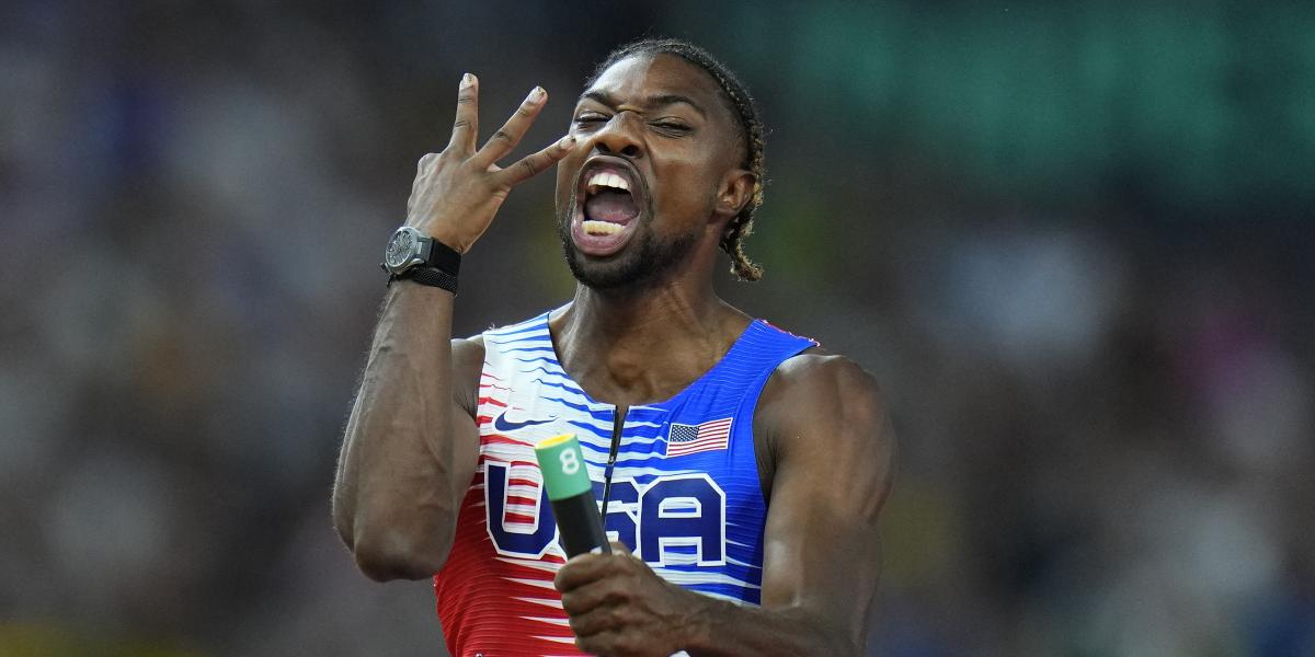 Noah Lyles enfurece a las estrellas de la NBA: ¿Campeones del mundo de qué?