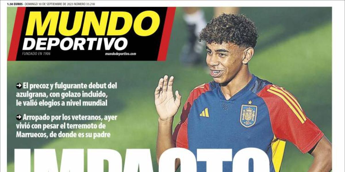El impacto de Lamine y la autocrítica de Alcaraz, protagonistas de las portadas de hoy