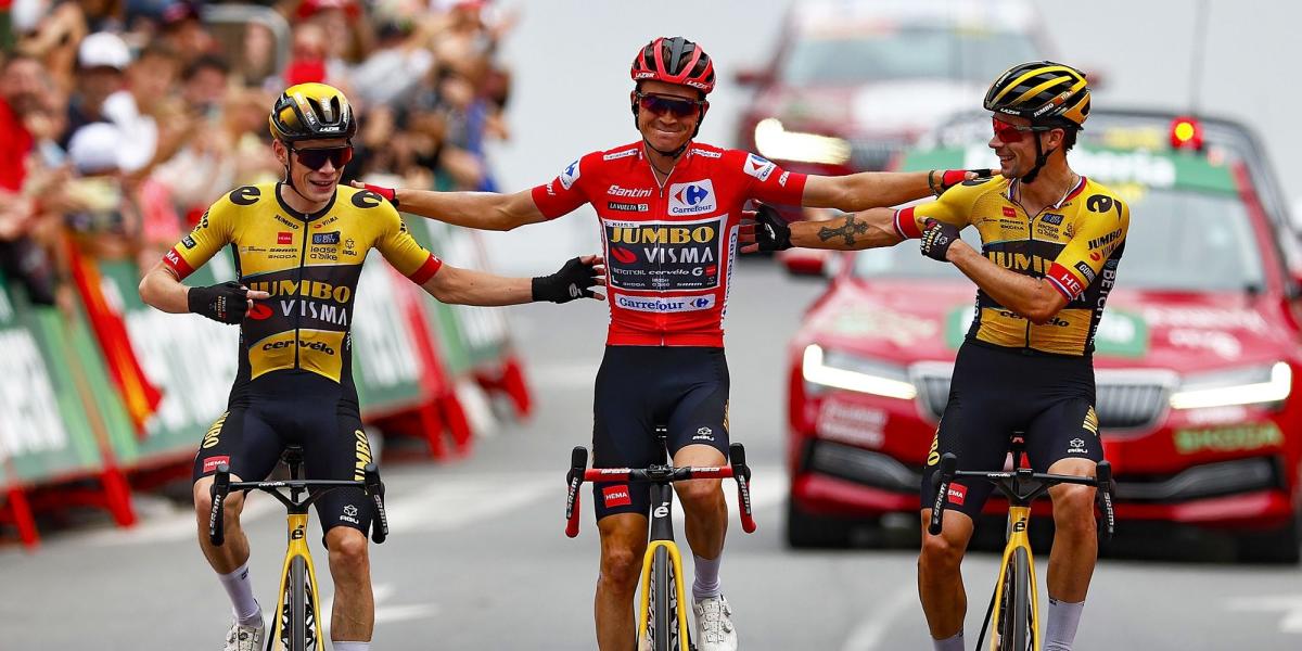 La foto de la amistad de Kuss, Vingegaard y Roglic