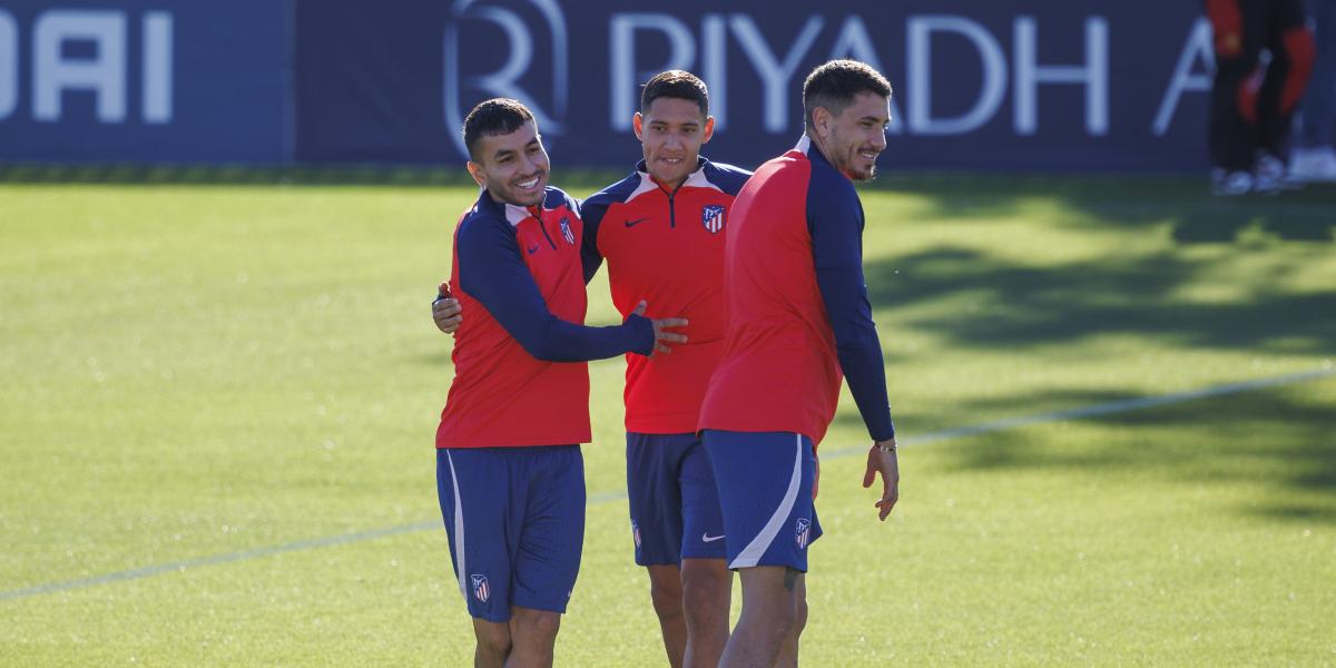 El Atlético comenzó a preparar el partido del Feyenoord, con charla particular del Cholo