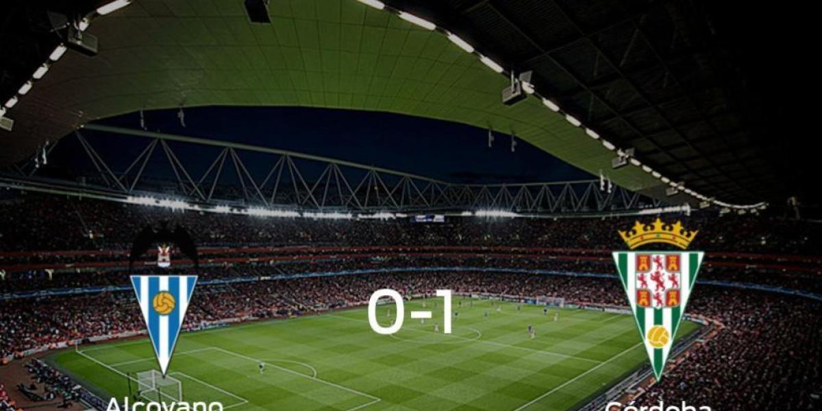 El Córdoba gana al Alcoyano por 0-1