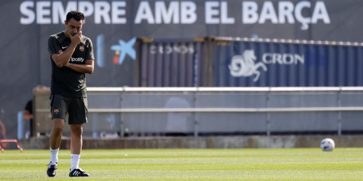Último entrenamiento del Barça previo a la visita del Sevilla