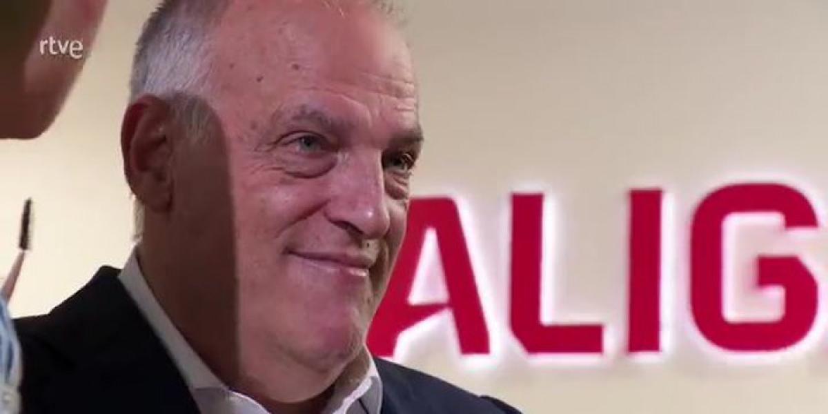 Tebas define a Laporta, Florentino y Cerezo y carga contra Rubiales y Negreira