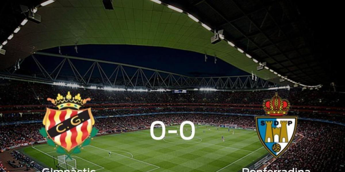 El Gimnàstic Tarragona y la SD Ponferradina concluyen su duelo en el Nou Estadi sin goles (0-0)