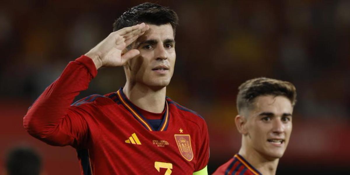 Gol anulado a Morata por fuera de juego