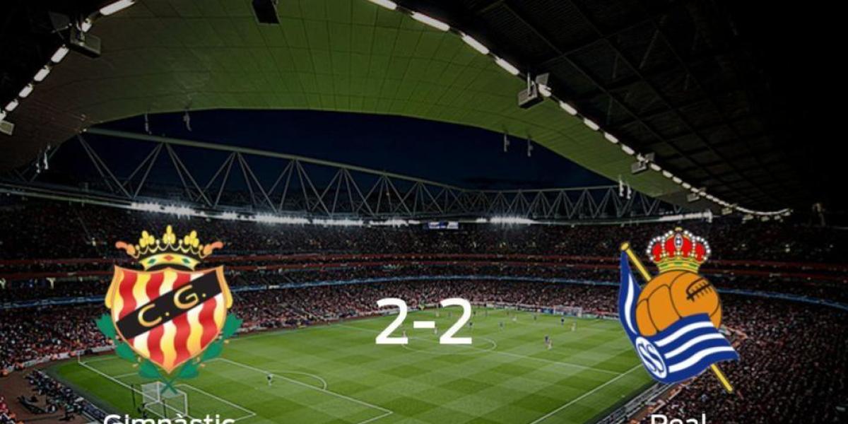 La Real Sociedad B complica el liderato al Gimnàstic Tarragona (2-2)