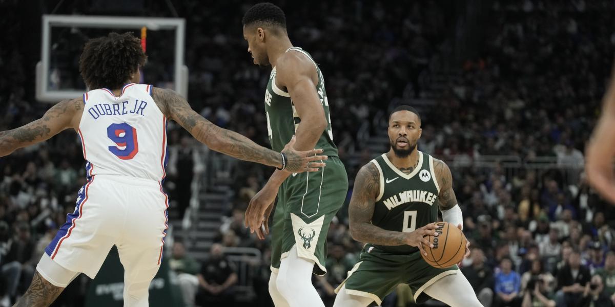 En los Milwaukee Bucks ya manda Damian Lillard: exhibición total ante los Sixers