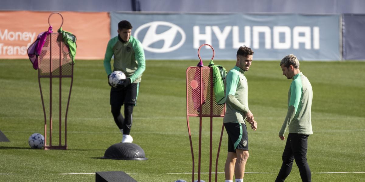 El Atlético se prepara para el partido ante el Celtic