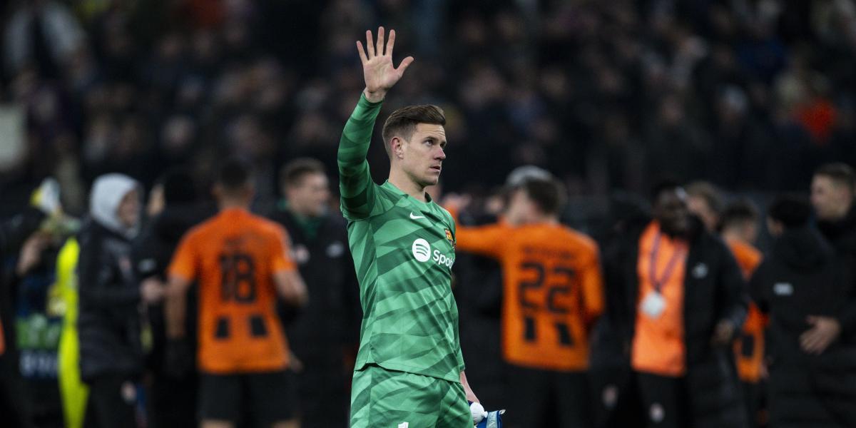 Y aún suerte de Ter Stegen