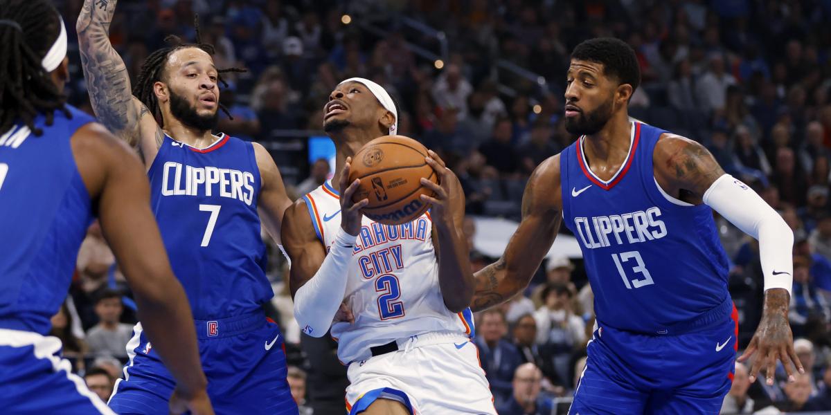 Shai Gilgeous-Alexander y sus Thunder le cortan las alas a los Clippers