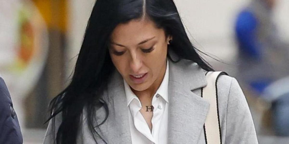 Jenni Hermoso saliendo de la Audiencia Nacional por la causa contra Rubiales