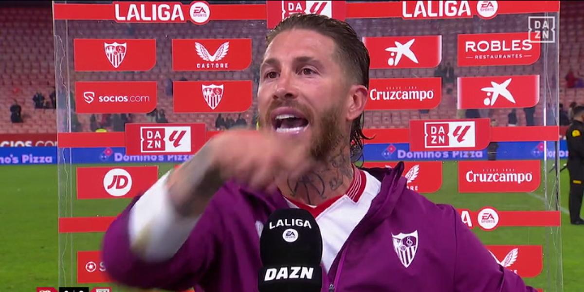 Sergio Ramos estalla contra un aficionado tras la derrota en casa ante el Athletic