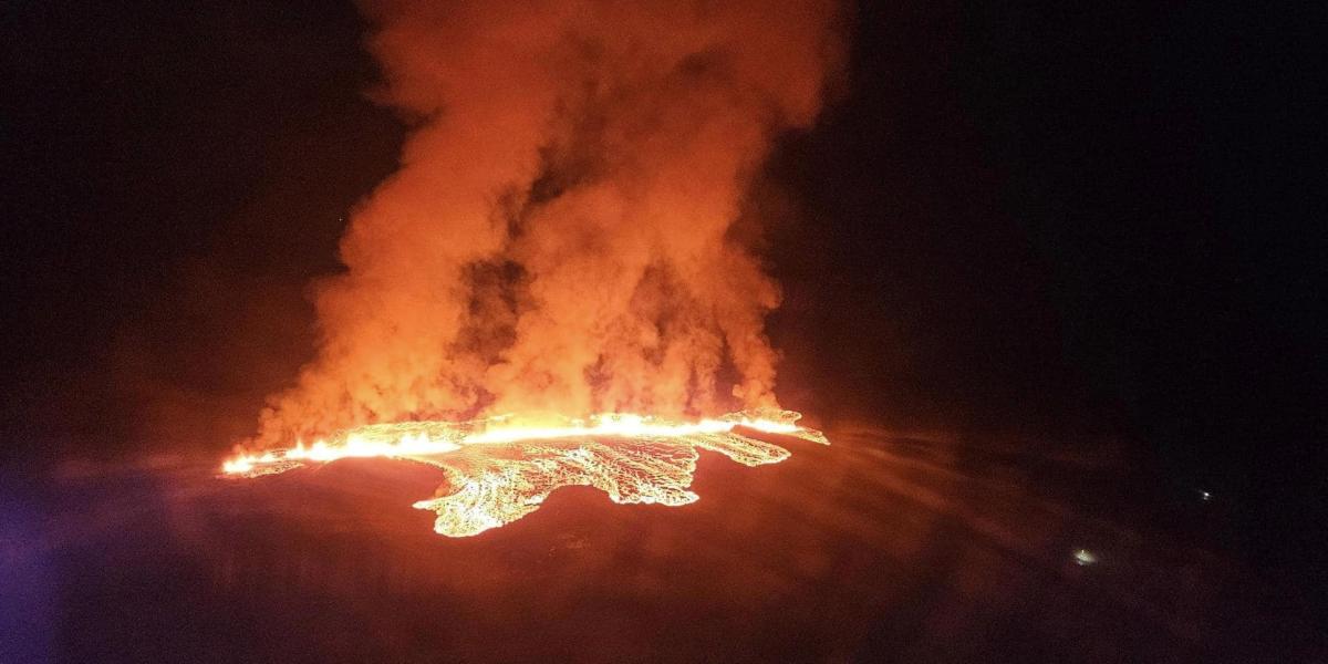 Islandia registra una nueva erupción volcánica
