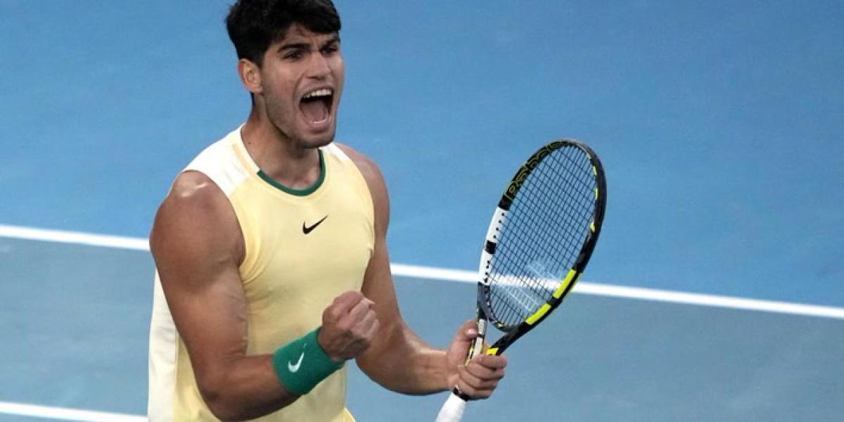 Alcaraz arrasa al serbio Miomir Kecmanovic y ya está en cuarto del AusOpen