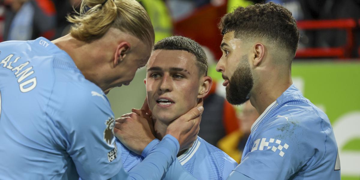 Foden eclipsa a Haaland con su hat trick y el City acecha al Liverpool