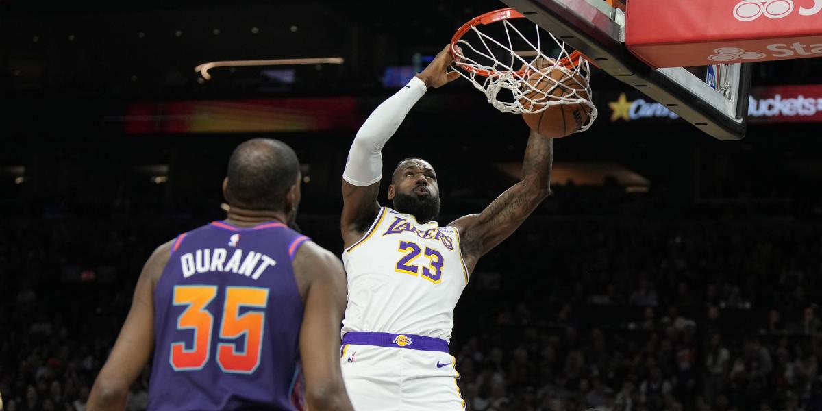 Los Suns vencen a unos preocupantes Lakers y desquician a LeBron
