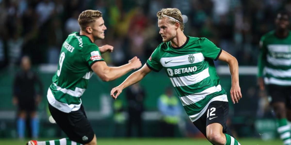 Morten Hjulmand, centrocampista danés del Sporting de Portugal