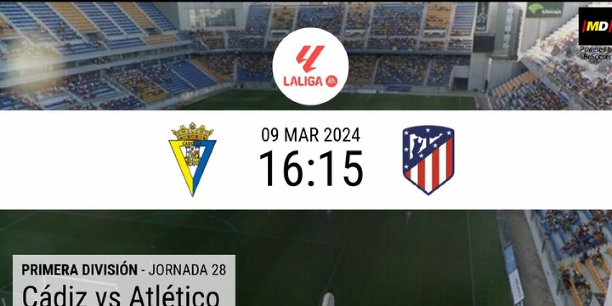 Los datos de los partidos Cádiz-Atlético