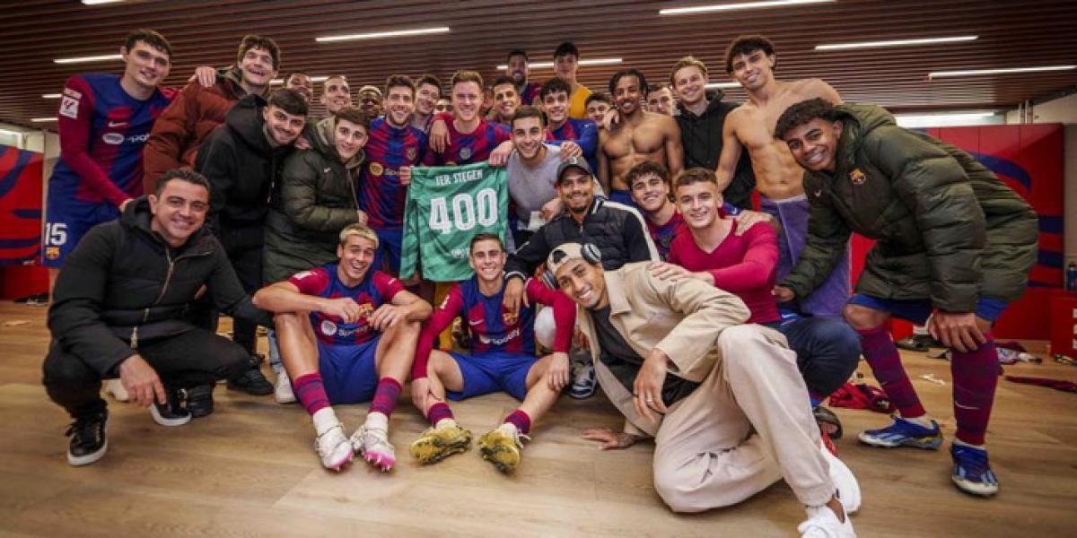 Ter Stegen, contento con sus cuatrocientos partidos