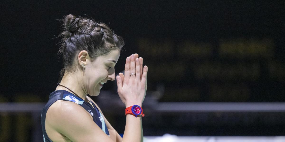 Carolina Marín, feliz, no asegura su presencia en Madrid: He seguido confiando en el plan