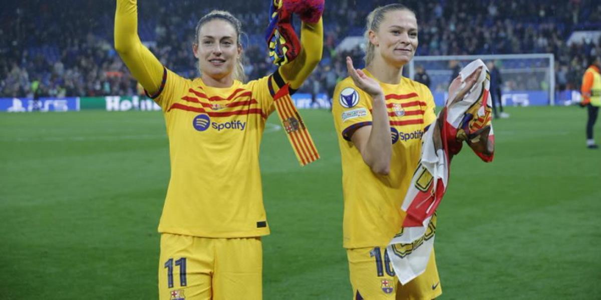 Así celebró el Barça el pase a la final de la Champions femenina