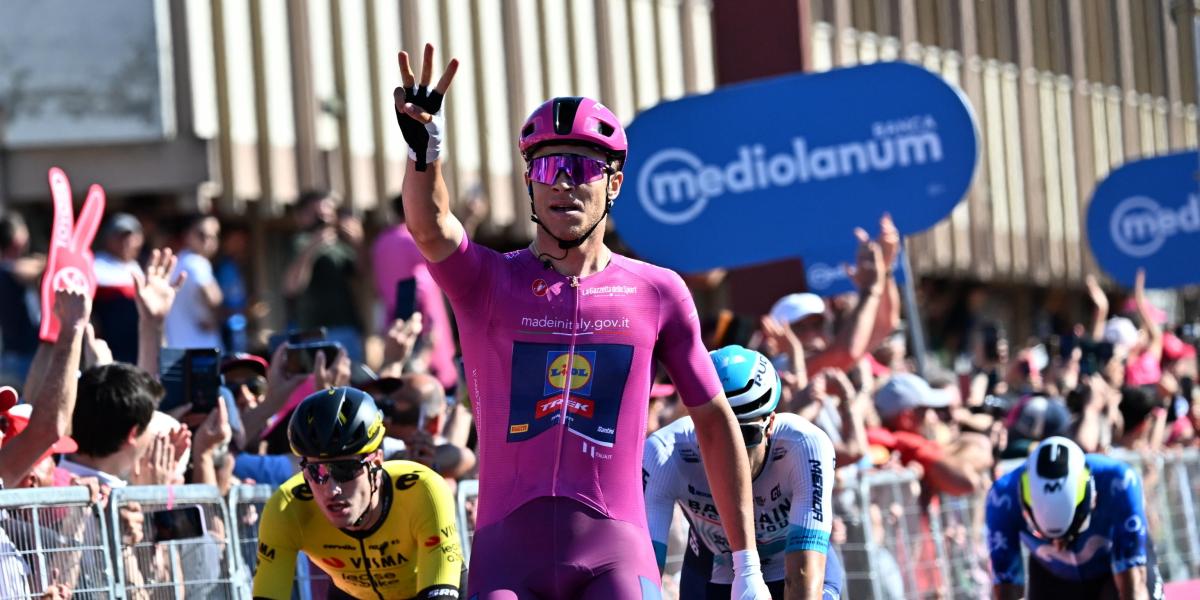 El francotirador Jonathan Milan buscará hoy su cuarta victoria en el Giro