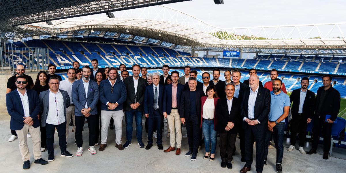 Visita oficial de la FIFA y la candidatura de España, Marruecos y Portugal a Anoeta