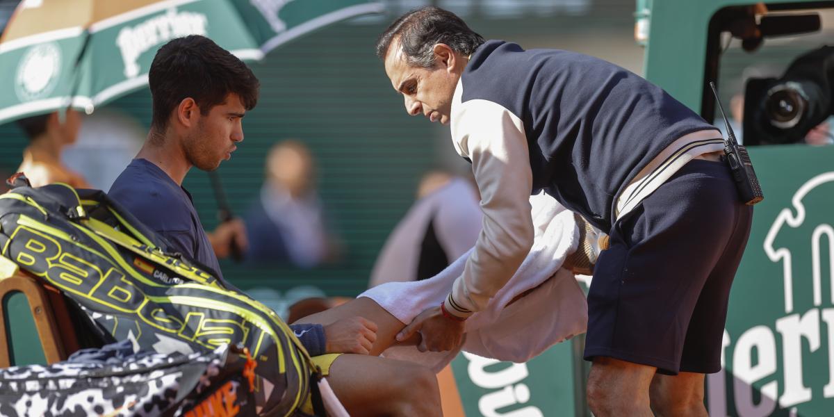 Alarma Alcaraz en la final de Roland Garros: ¡Pide médico!