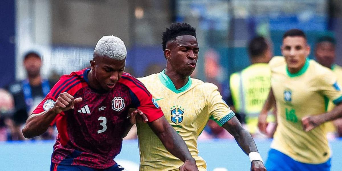 0-0: Brasil se la pega ante Costa Rica con un Vinicius irreconocible