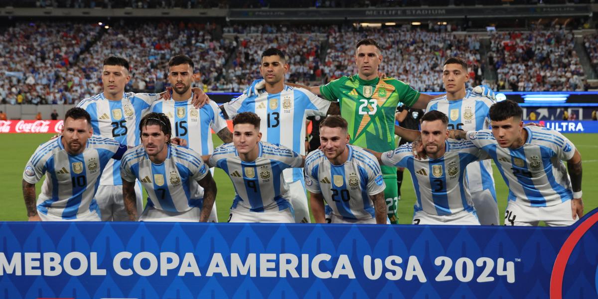 Estos son los onces de Argentina y Colombia para la final de Copa América