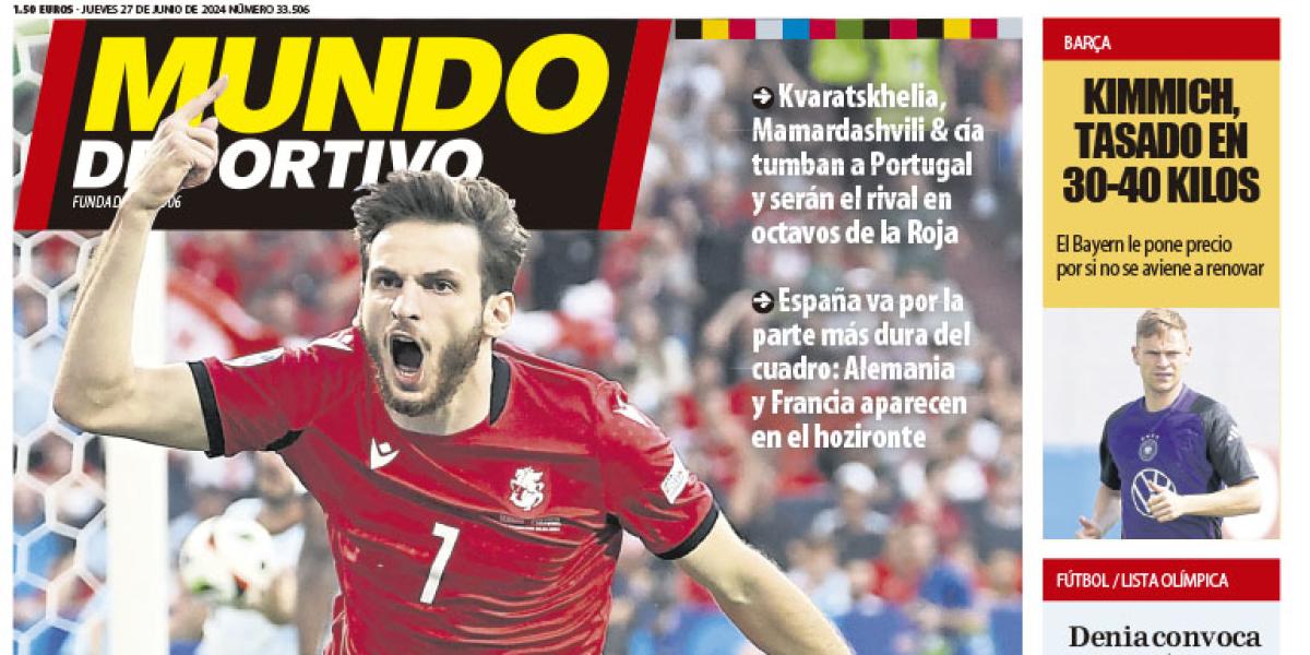 Portada de Mundo Deportivo del jueves 27 de junio de 2024