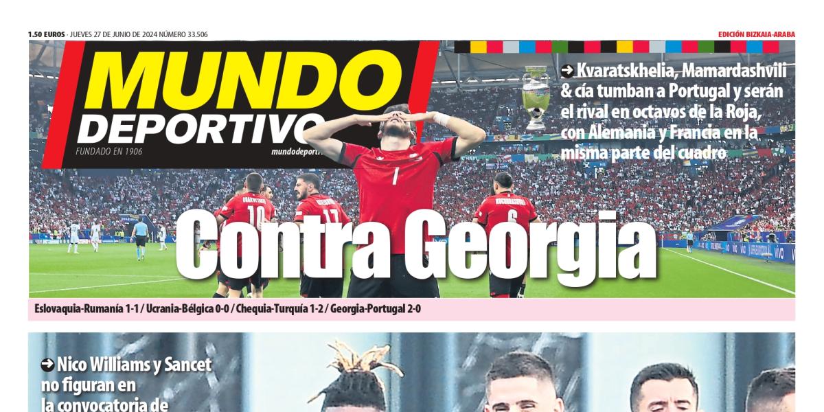 Portada de Bizkaia-Araba de hoy jueves