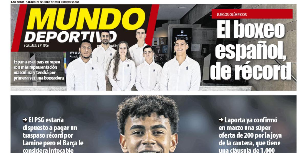 Portada de Mundo Deportivo del sábado 29 de junio de 2024