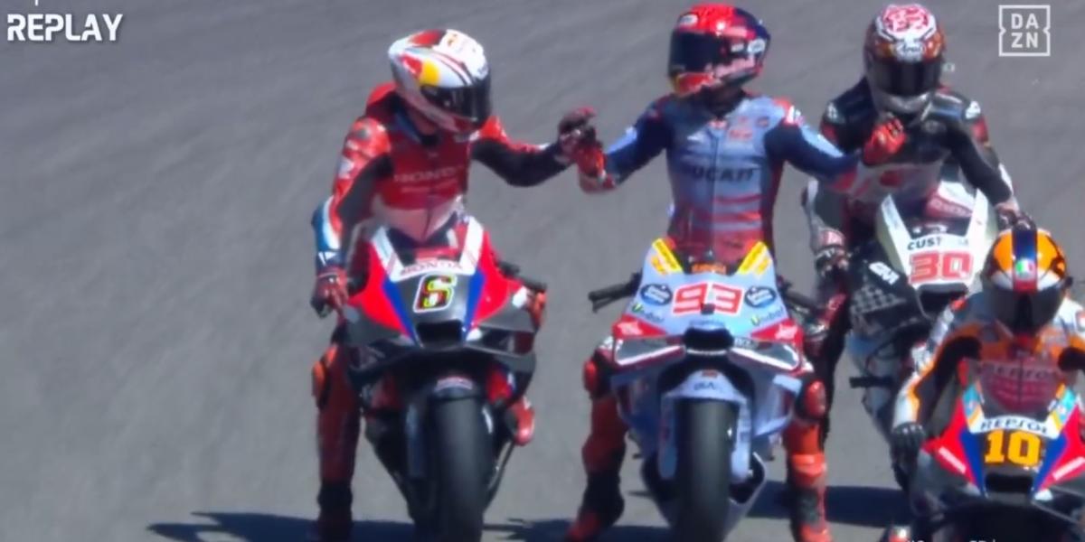 La incomprensible maniobra de un rival que ha dejado a Marc Márquez fuera de la lucha por la pole position
