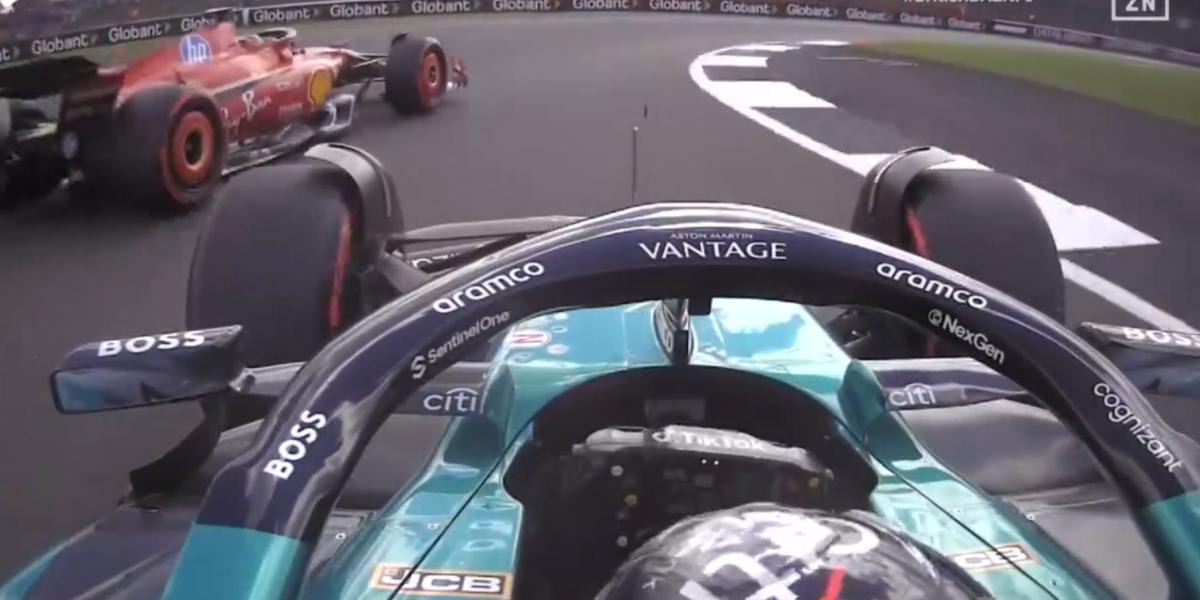 Así ha sido el momento en el que la clasificación de Alonso y Sainz se ha ido al traste: un giro lleno de tensión entre ambos